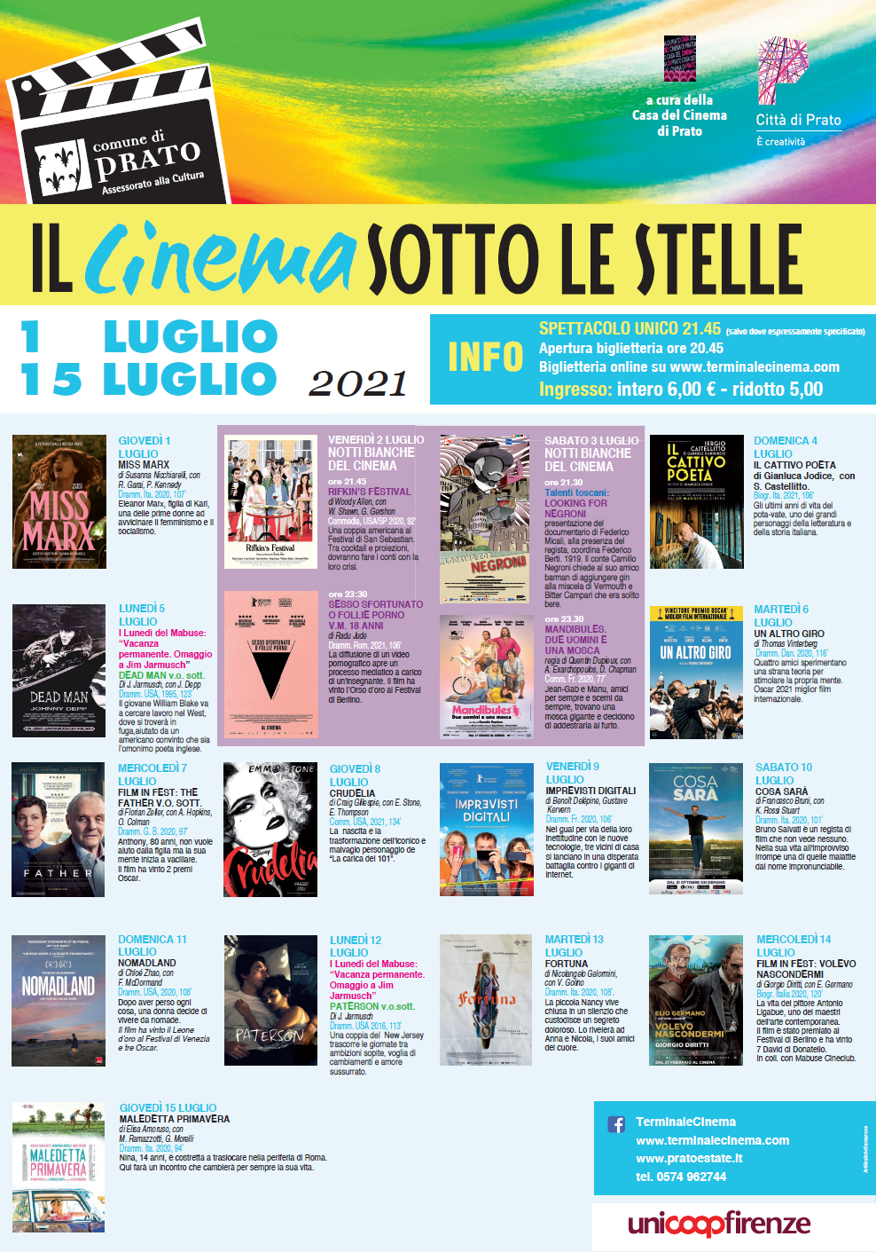 Cinema al Castello. Il programma dal 1 al 15 luglio
